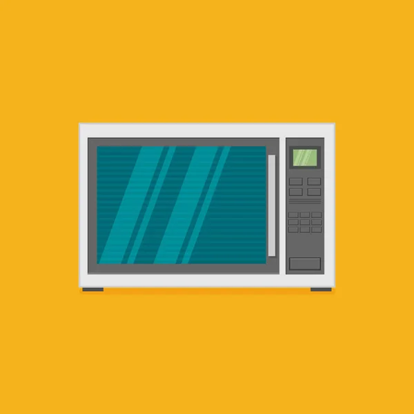 Vector Illustration Microwave Oven — Stock Vector