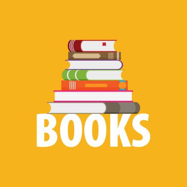 Kitap yığınının vektör illüstrasyonu