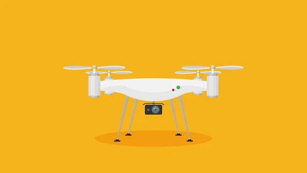 Ilustração Drone Com Pouca Câmera — Vetor de Stock