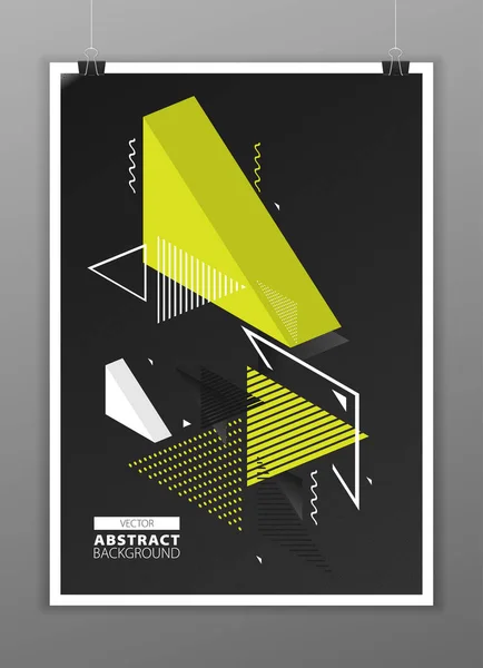 Composición abstracta, tarjeta de visita Vector de stock