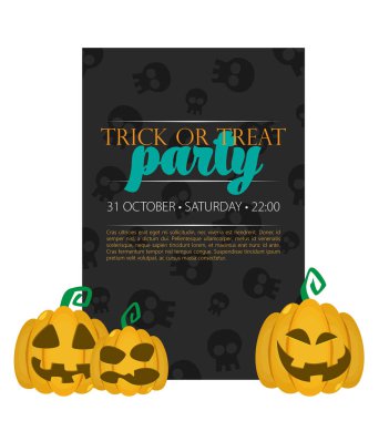 Cadılar Bayramı arka plan düz tasarım