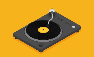 Stereo vinil oyuncu gösteren resim
