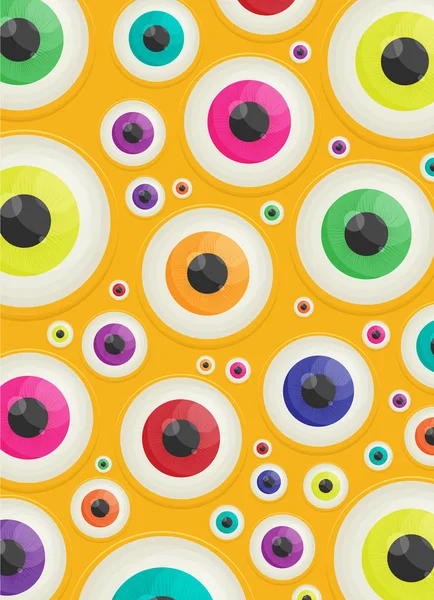 Abstract Background Colorful Eyes — Stock Vector