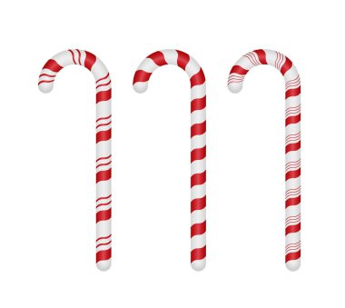 vektör çizim lezzetli şeker yerleştirilir satır sopa Noel çizgili