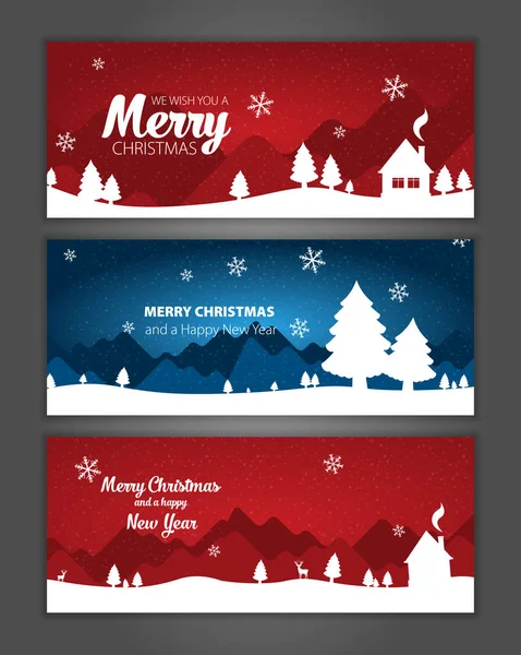 Ilustração Vetorial Modelo Para Cartão Saudação Para Natal Celebração Ano —  Vetores de Stock