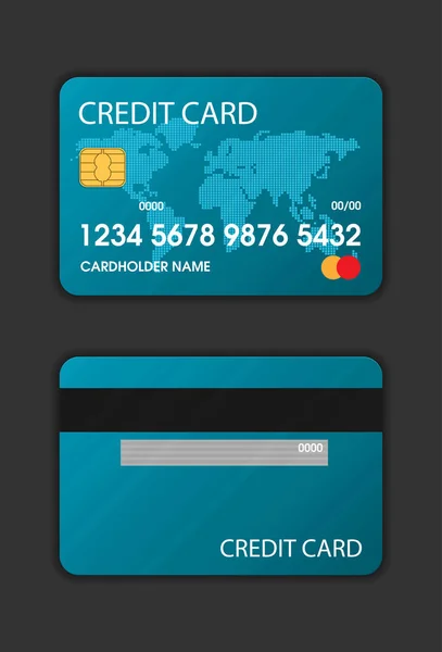 Vektor Vorlage Für Kreditkarten Design — Stockvektor