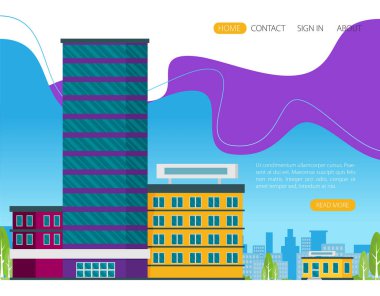 binalar ile Web sitesi tasarımı çizimi 