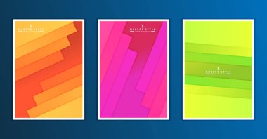 Broşür tasarım şablonu. Geometrik şekiller, Modern arka, Infographic Concept.Flat tasarım.