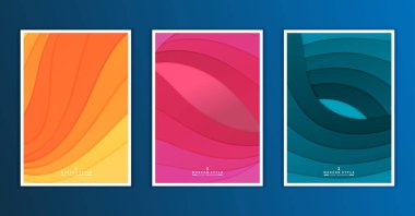 Broşür tasarım şablonu. Geometrik şekiller, Modern arka, Infographic Concept.Flat tasarım.