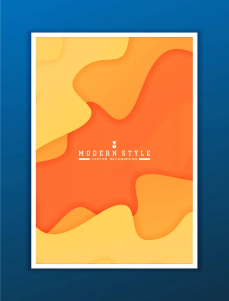 Modelo Design Brochura Formas Geométricas Planos Fundo Modernos Abstratos Conceito — Vetor de Stock