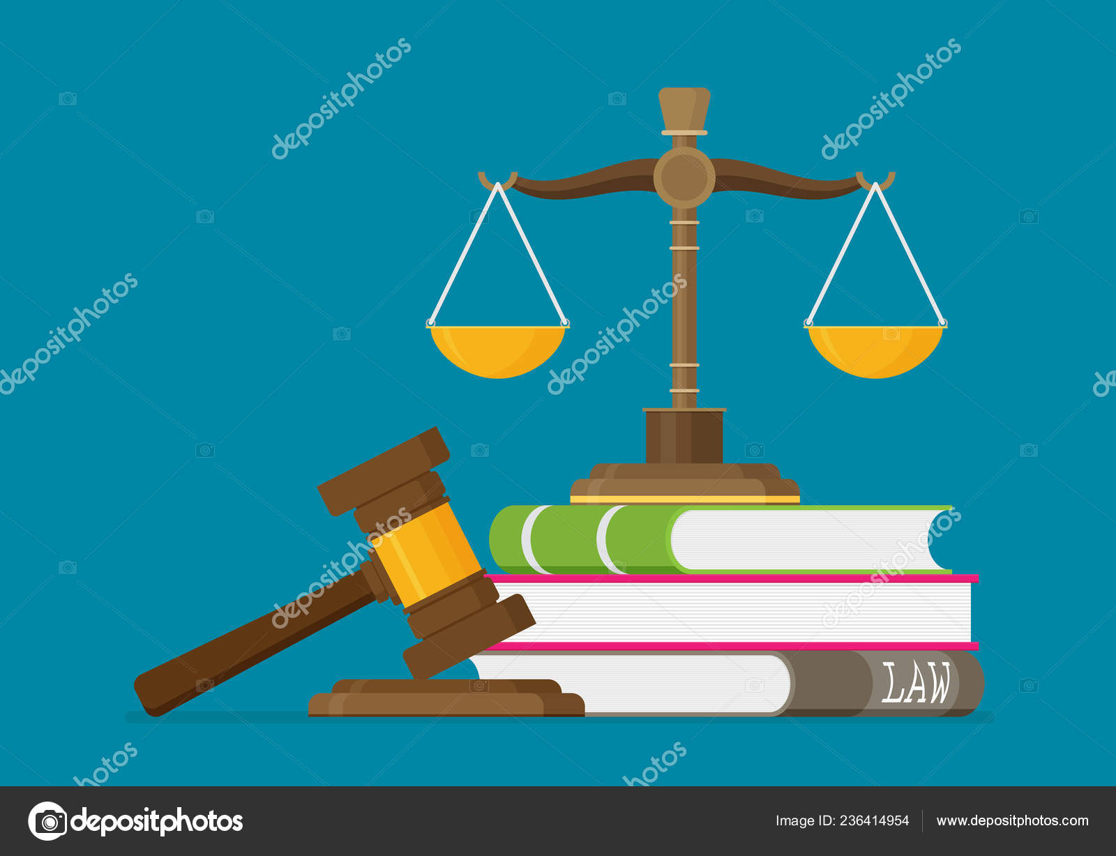 Justice Scale Vector Illustration Stock Illustration - Download