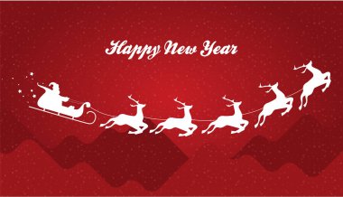 Noel tebrik kartı. Vektör illüstrasyonu