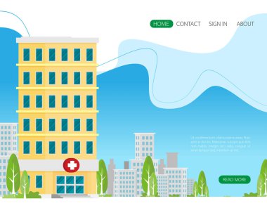Klinik binası ile Web sitesi tasarımı 