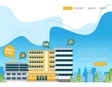 otel binalar ile Web sitesi tasarımı