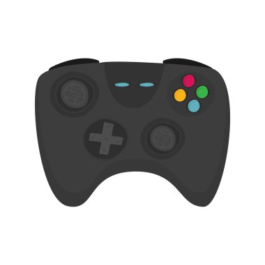 Video oyunu afişi vektör illüstrasyonu, konsol kavramı