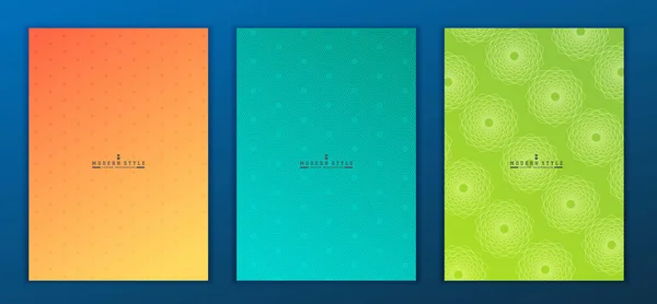 パンフレット デザイン広告ロゴのベクトル図 — ストックベクタ