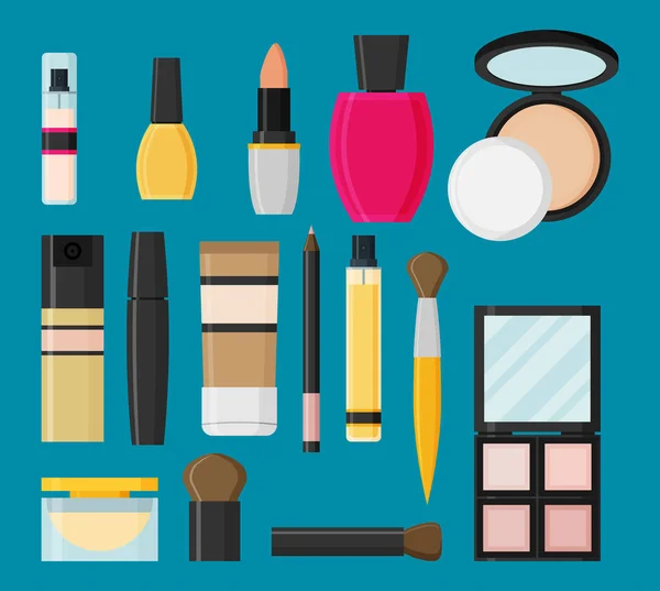 化妆品设备的向量例证 — 图库矢量图片