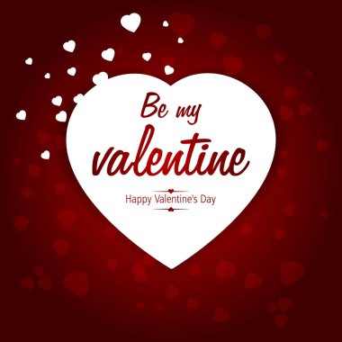 Sevgililer günü kutlama için bayram kartı 