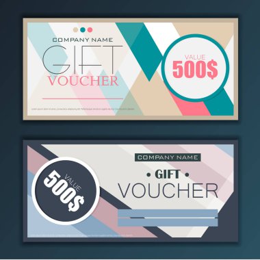 Hediye çeki. Broşür tasarım şablonu. 