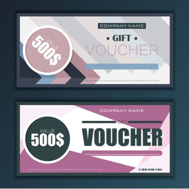 Hediye çeki. Broşür tasarım şablonu. 