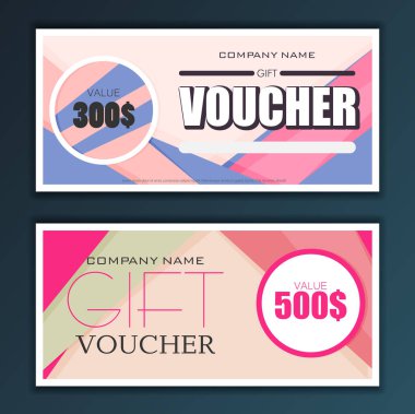 Hediye çeki. Broşür tasarım şablonu. 