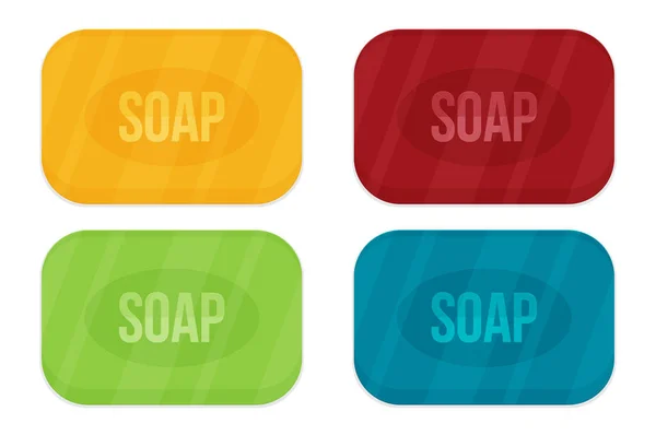 彩色肥皂的例证集合 — 图库矢量图片