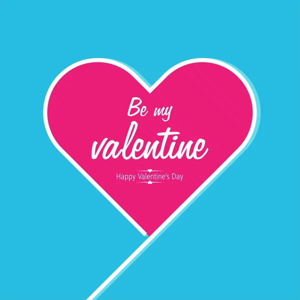 Tarjeta Festiva Para Celebración Del Día San Valentín — Vector de stock