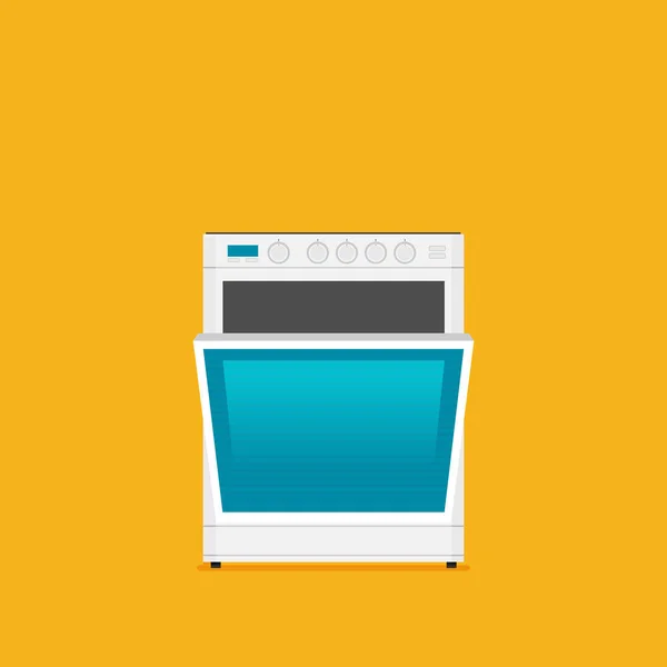 厨房烤箱的时尚图标 矢量插图 — 图库矢量图片