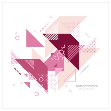 Geometrik elementlerle soyut sanat arkaplanı 