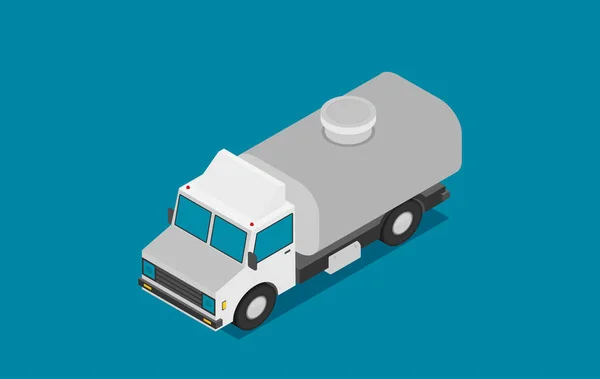 Lastbil Med Brændstof Vektor Illustration – Stock-vektor