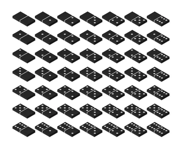 Domino Symbol Vektor Illustration — Stockvektor