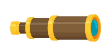 Spyglass vektör sembolü düz simgesi