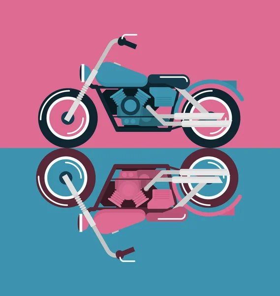 Motocicleta Clássica De Vetor Plano Com Motociclista De Desenho Animado  Brutal Royalty Free SVG, Cliparts, Vetores, e Ilustrações Stock. Image  128070306