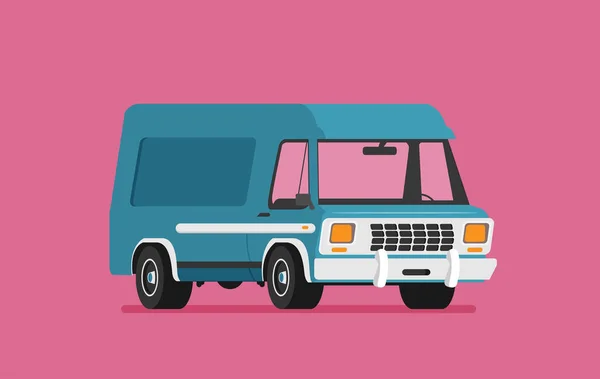 Концепція Векторної Доставки Плоскому Стилі Ілюстрація Банера Сайту Транспортна Вантажівка — стоковий вектор