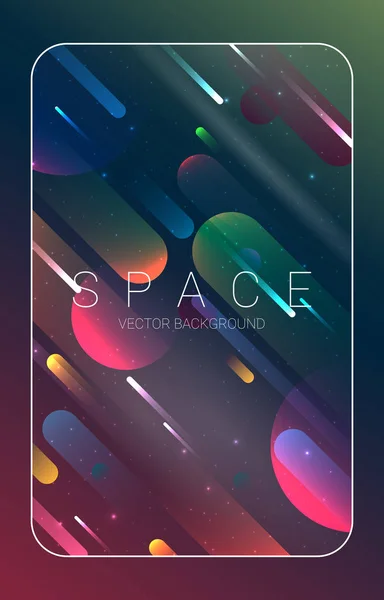 Abstract Space Background Cosmic Theme — Stock Vector