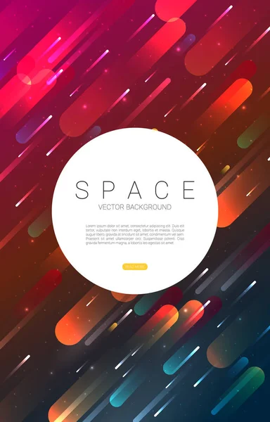 Abstract Space Background Cosmic Theme — Stock Vector