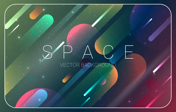 Espace Abstrait Fond Thème Cosmique — Image vectorielle