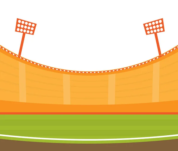 Background Football Stadium Vector Flat Design Illustration — Stock Vector