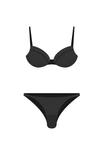 Icona Vettoriale Piatta Illustrazione Dell Icona Del Bikini — Vettoriale Stock