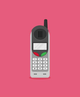 Kablosuz telefon düz simgesi