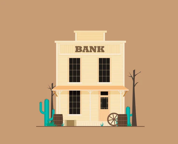 Illustration Vectorielle Bâtiment Bancaire — Image vectorielle