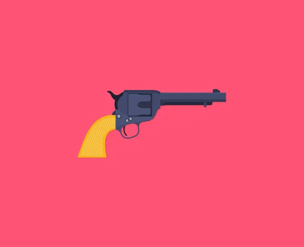 Ensemble Pistolets Sur Fond Rose Vif — Image vectorielle