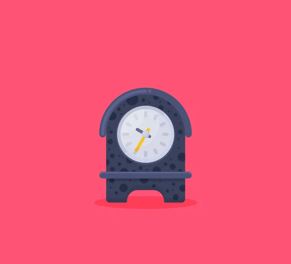 Klasik Alarm Saat Simgesi Düz Tasarım Biçimi — Stok Vektör