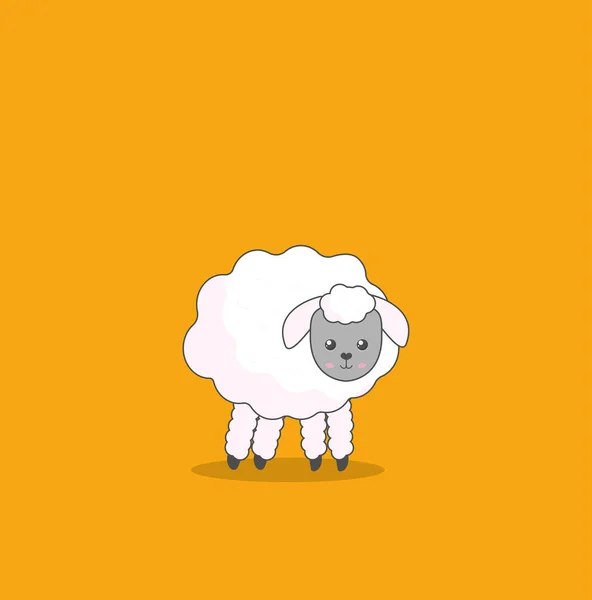 Illustrazione Vettoriale Simpatico Cartone Animato Pecore — Vettoriale Stock
