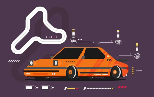 Diseño Servicio Coche Ilustración Vectorial Eps10 Gráfico — Vector de stock