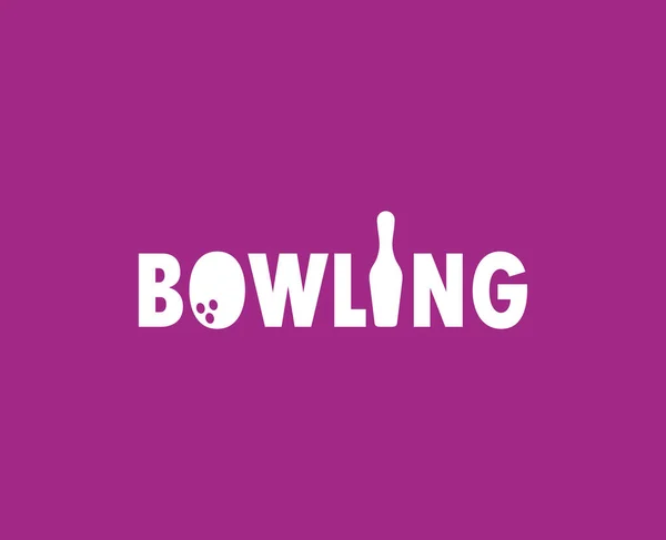 Bowling Ball Und Pins Isoliert Auf Dem Hintergrund — Stockvektor