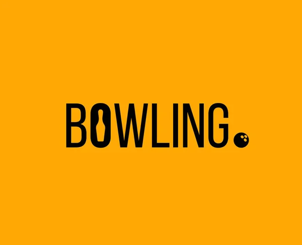 Bowling Palla Perni Isolati Sfondo — Vettoriale Stock