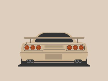 Bagajlar, bagajlar, arka planda bavullar. Düz biçim vektör illüstrasyonu.