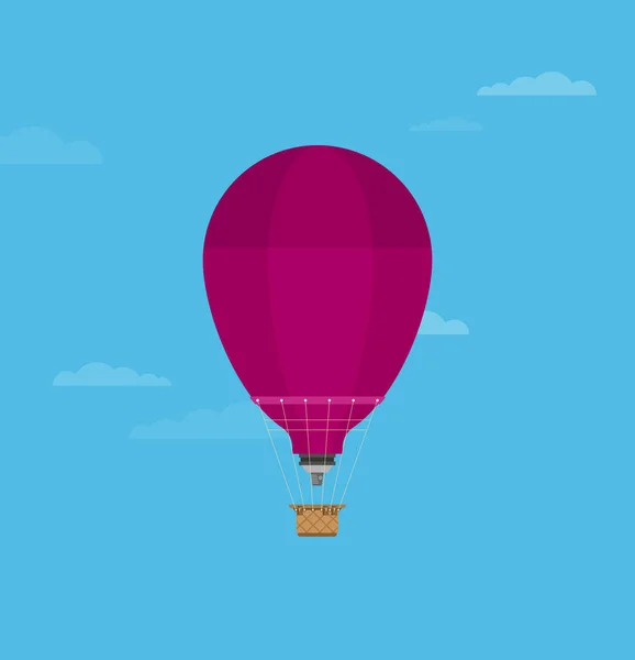 空の熱気球 — ストックベクタ