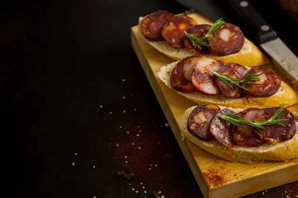 Tapa de chorizo ibrico 